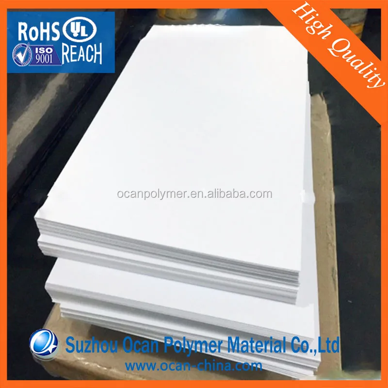 High Gloss White Rigid PVC Sheet for Vacuum Forming Plastic 3D Wall Panel
