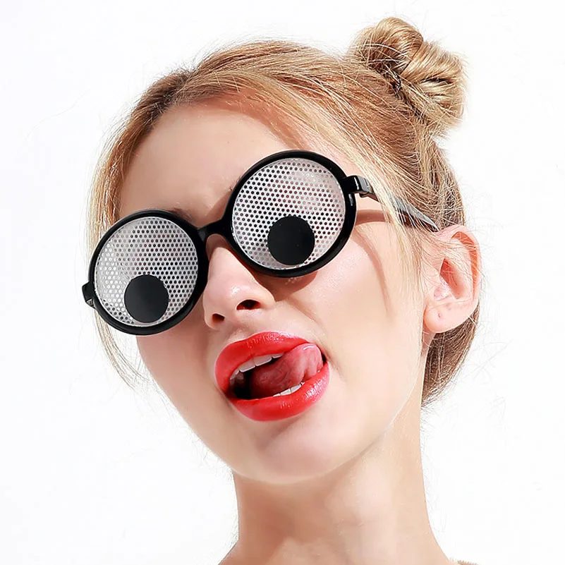 Funny Googly Eyes Goggles Shaking Eyes Party Glasses Novelty Toys