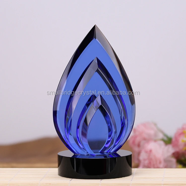 Professinal Production Flame K9 Crystal Trophy