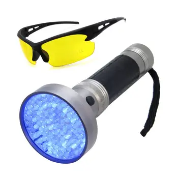 Handheld Ultraviolet Pet Dog and Cat Urine Stain Finder 100 LED Black Light UV Flashlight