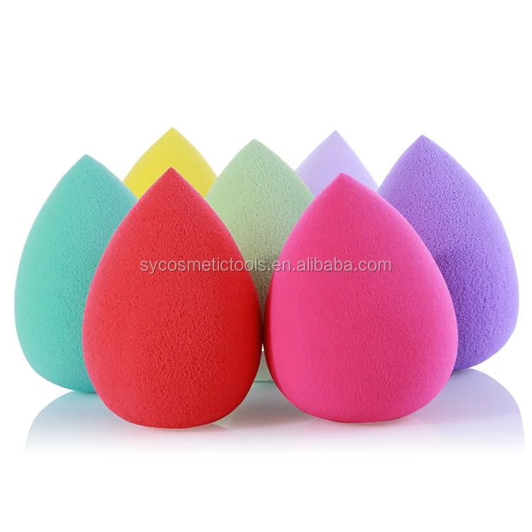 Wholesale Customized Logo Latex Free Beauty Sponge Purple Pink Red