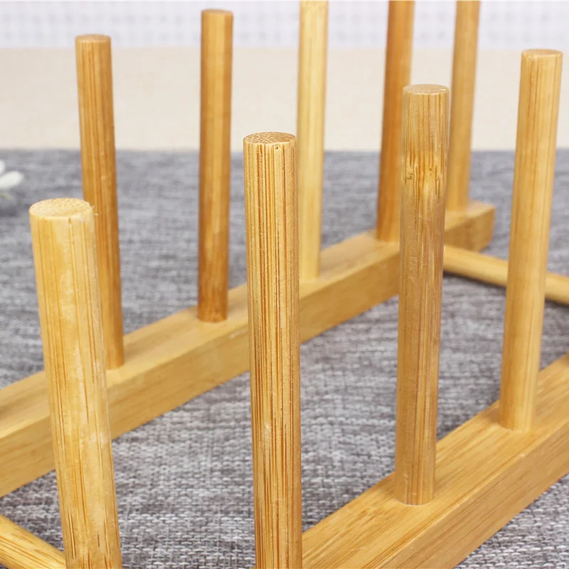 Экологически чистая бамбуковая сушилка для посуды для кухни оптом