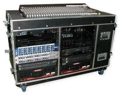 Professional Mixer Cases,Dual Rack 
