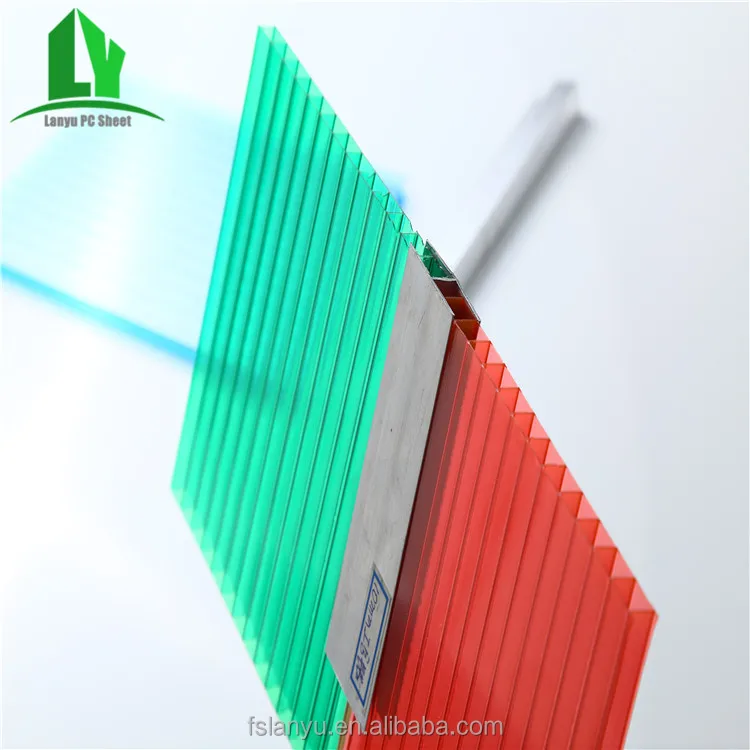low price colored thickness 20mm polycarbonate roofing sheet
