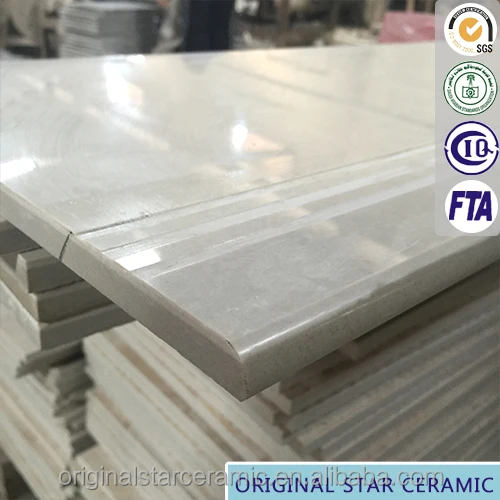 MODERN HOUSE VILLA POLISHED PORCELAIN STEP TILE 1200x470mm FOSHAN CHINA STAIR TILES