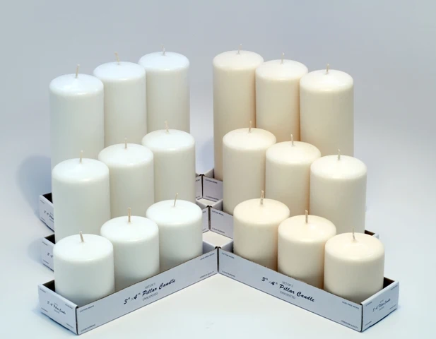 2023 the Most Popular Pillar Shape Paraffin Wax Luminescence Pillar Candle in Bulk