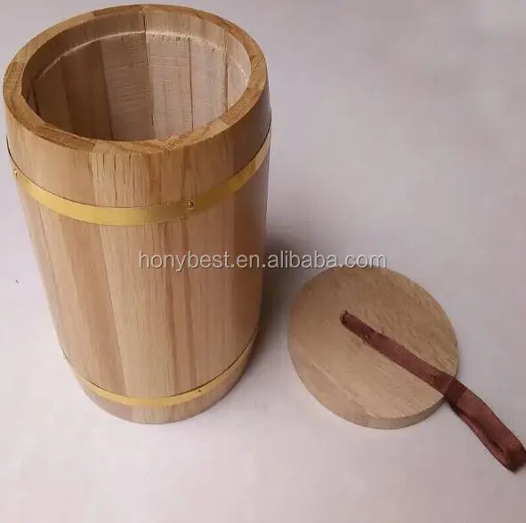 legno di quercia barile di imballaggio della caramella barilotto del  bambino del miele di legno-barile mini contenitore di caffè con coperchio  succulente fioriera