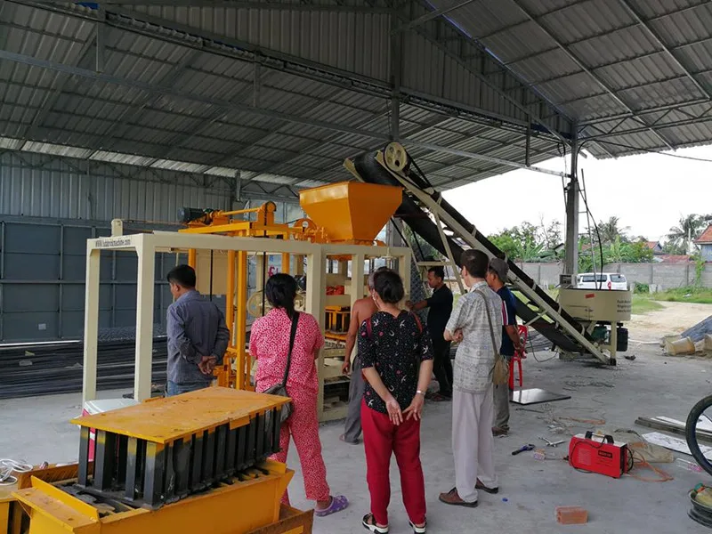 Used Semi Automatic Cement Brick Machine/Hollow Pot Slab in Kenya