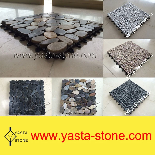 Cheap Cobble Stone Interlocking Pebble Stone Tile Buy Pebble Stone
