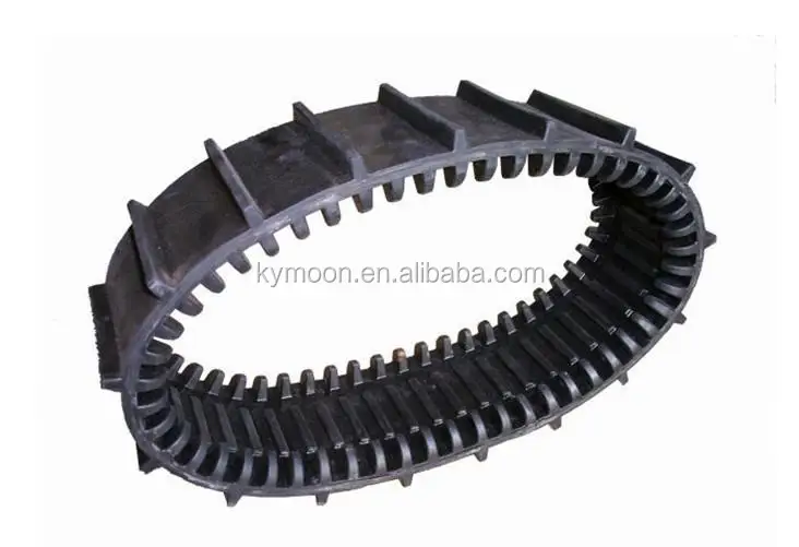 Mini Robot Parts Small Rubber Track Robotic Rubber Crawler Small Robot Rubber Tracks Dba with Driving Wheels