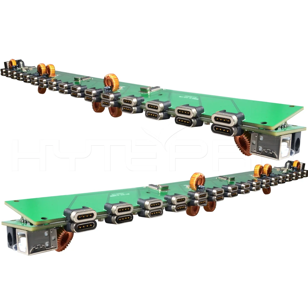 HytePro 16 Port Micro Usb Otg Hub Module with 4 Pogo Pin Magnetic Connector