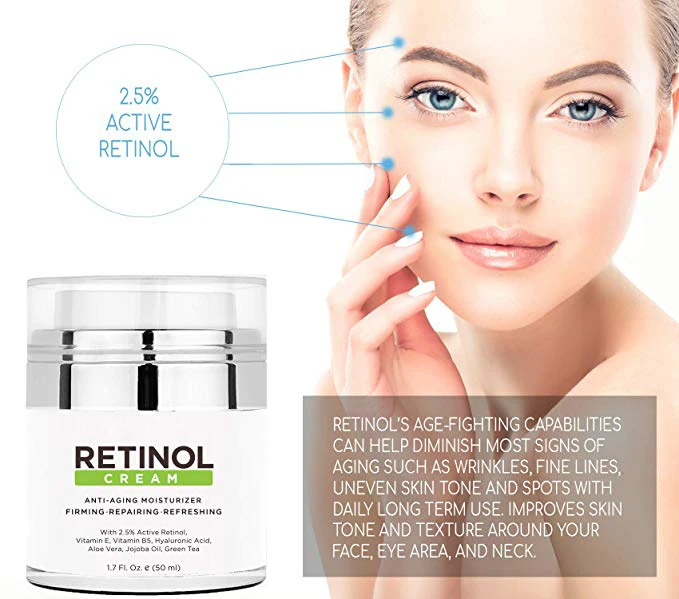 OEM Anti Aging Formula Reduces Wrinkles Fine Line Moisturizing Retinol Face Cream for Dry Skin