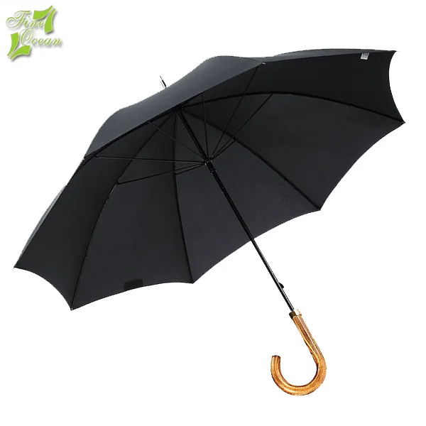 Cheap Long Shaft Wooden Handle Stick Golf Umbrella Buy High Quality
