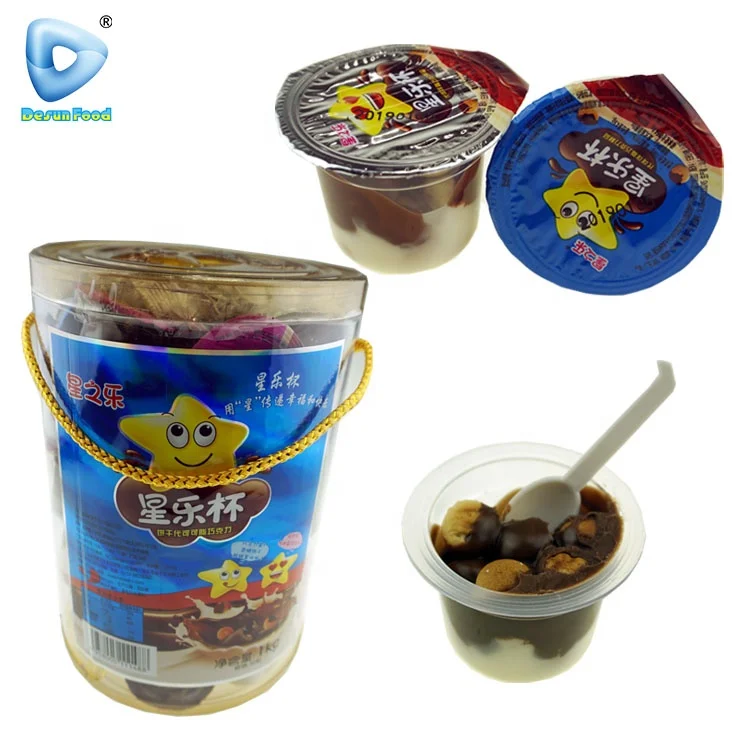 Customized Wholesale Halal Mini Cup Biscuit Chocolate Candy
