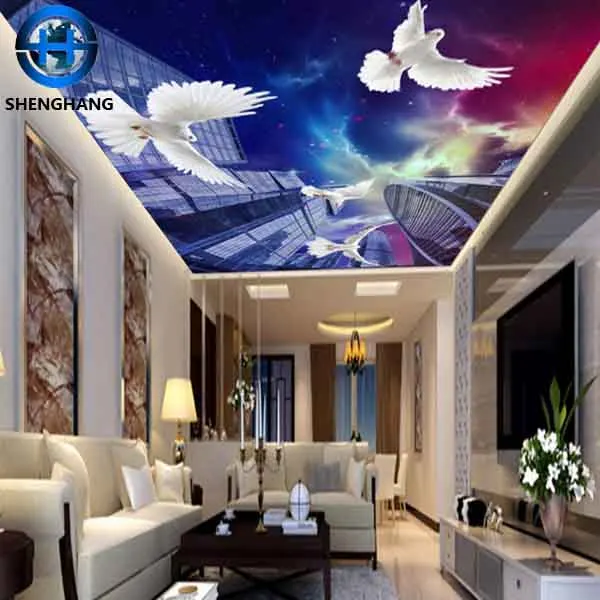 BeautifulWalls Ceiling Wallpaper 1 Pc 3D Foam Wallpaper Sticker Panels I Ceiling  Wallpaper for Living Room