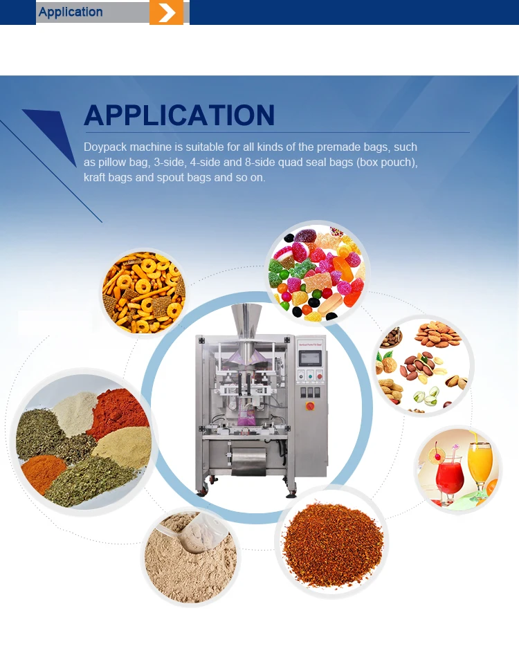 Automatic Bag Packer System With 1kg Cube Food Vertical Packing Machine