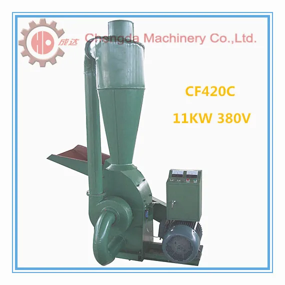Diesel Engine Driving 15hp Animal Feed Hammer Mill/tree Branches Hammer Mill/fodder Grinder CF420A