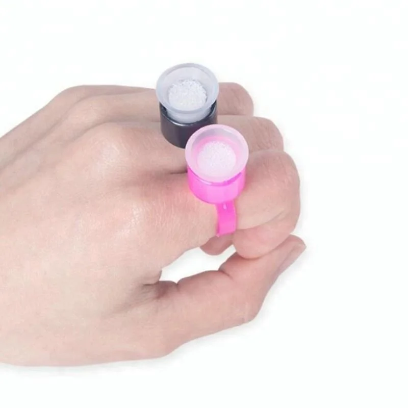 Чернила для татуировки кольцо с черной крышкой пигментом чашка губкой аксессуары татуировок поставка