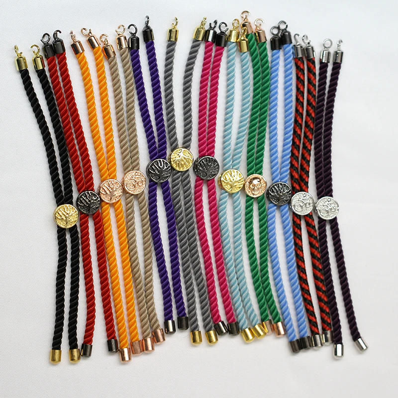 Handmade Fashion Red Rope Line Thread String Adjustable Bracelets for DIY Jewelry