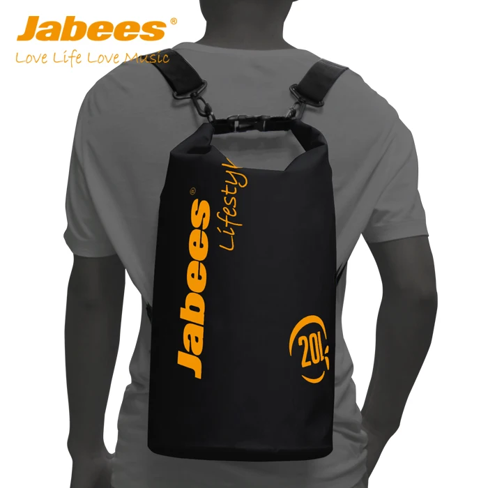 Новое поступление, вместительная портативная Водонепроницаемая сухая сумка Jabees из ПВХ 20 л с наплечным ремнем