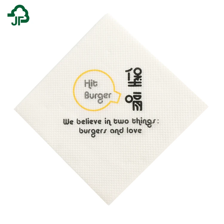 Семейная бумажная салфетка с напечатанным логотипом