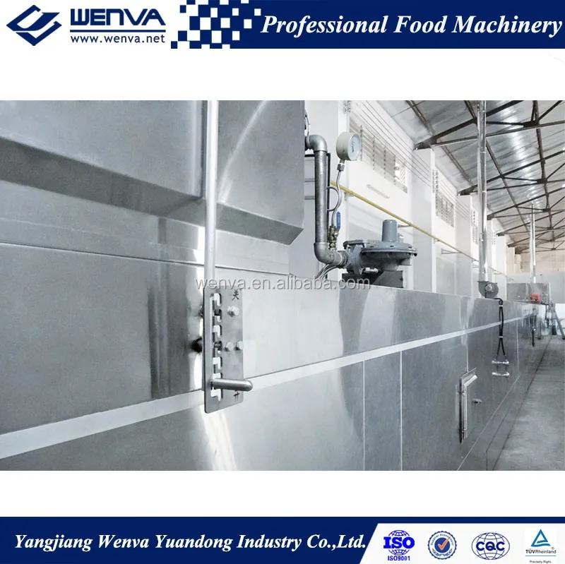 PLC Controlled Hybrid Gas Tunnel Baking Oven for Biscuit Bread Cake
