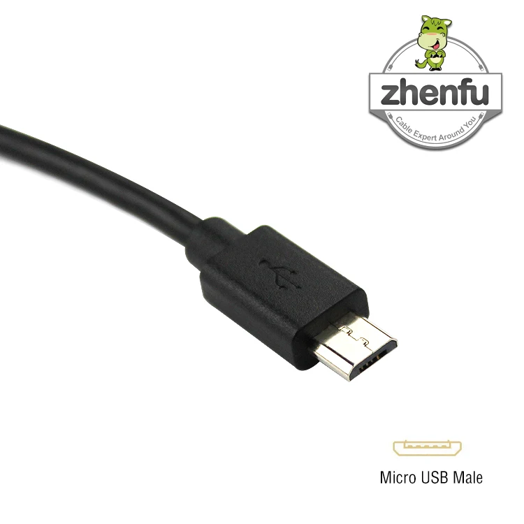 Factory High Quality Dual-Ended Micro USB Cable 20cm OTG Two Double Sided 5m Length Phone Cable