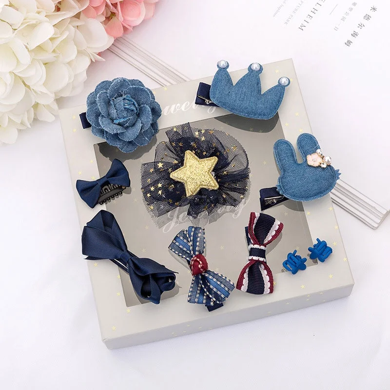 Детские комплекты аксессуаров для волос, заколки, ювелирные изделия, оптовая продажа, головной убор, корейские заколки, корона, аксессуары для волос