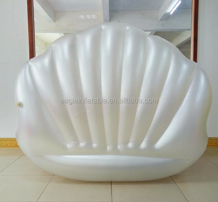 Factory Stock Good Price Pvc Big Inflatable Shell Lake Clam Shell Float Inflatable Seashell Pool Float for Sale