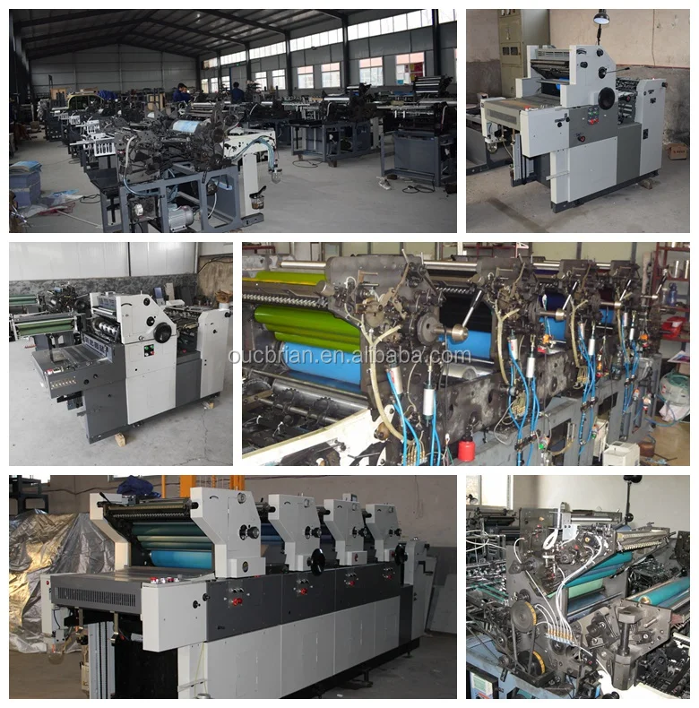 Hamada Style 4-Color Flatbed Printer New Condition Newspaper Label Bill Card Paper Printers