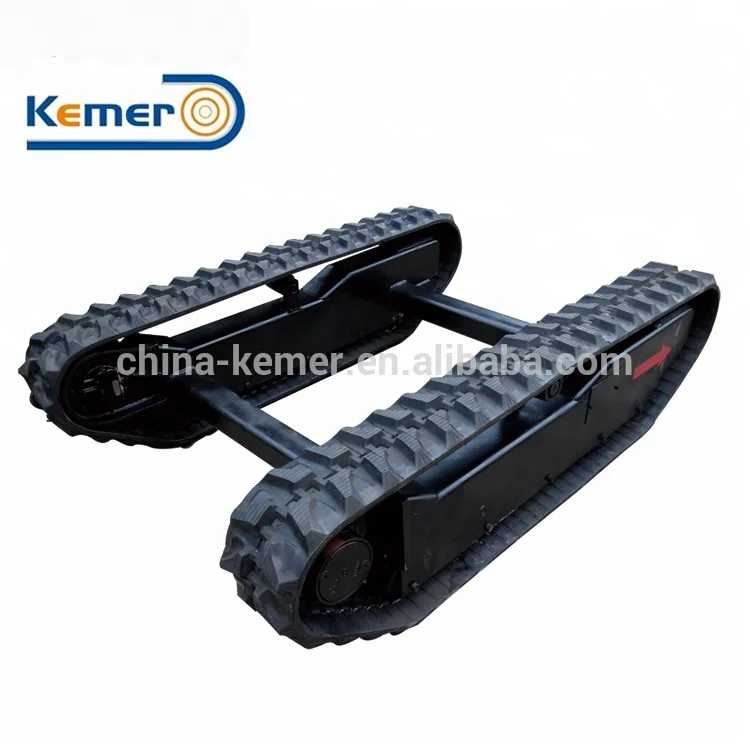 Drilling Machine Crawler Track Undercarriage Lawn Mover Rubber Track ChassisUndercarriage