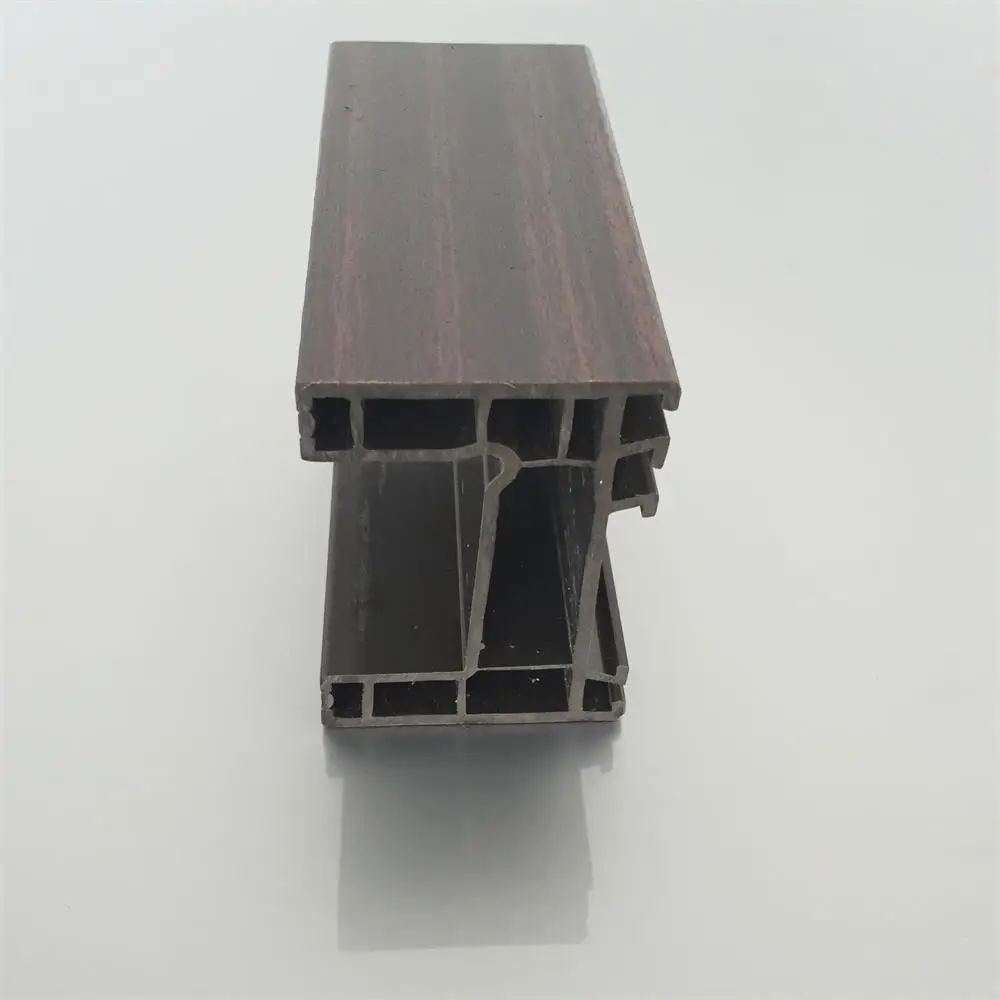 PVC Wood Grain Profiles windows Upvc Frame Sash