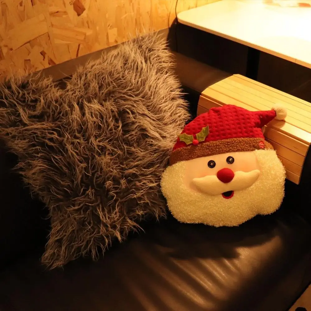 F718 Christmas Animated Musical Flappy Santa Claus ODM Pillow Plush Singing Xmas Pillow Christmas Musical Singing Plush Toys