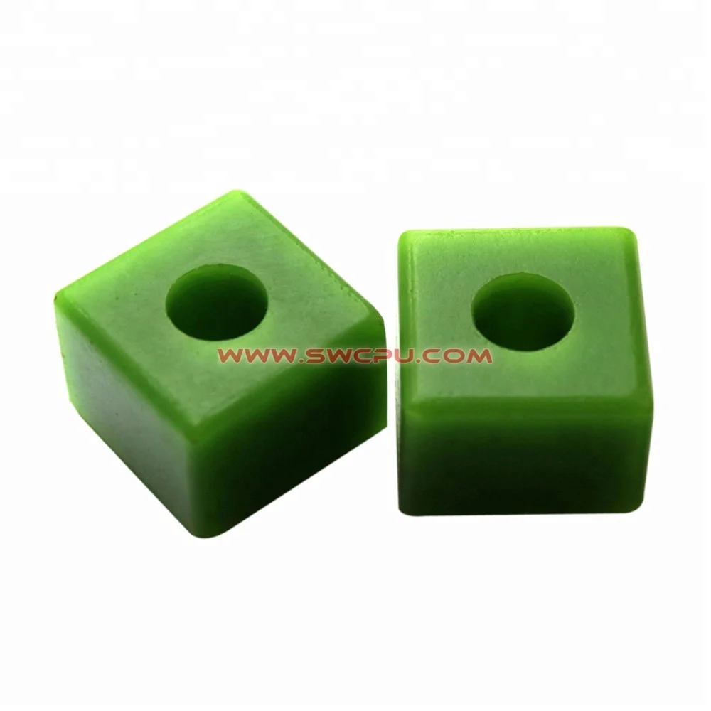 CNC Machining Custom Size Nylon Bush Plastic Bushing Square Hole Bushing