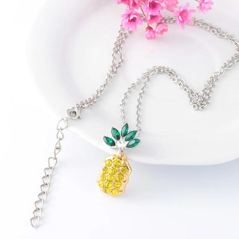 diamond pineapple necklace