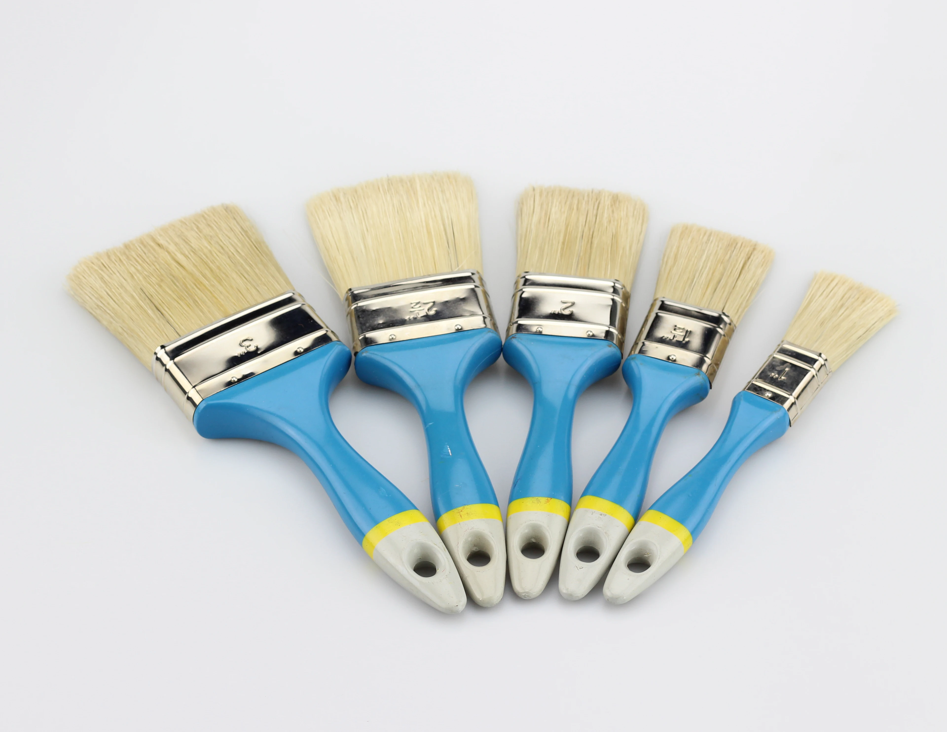 Premium Pure Bristle Painting Brush Set Professional Best Flat Paint
