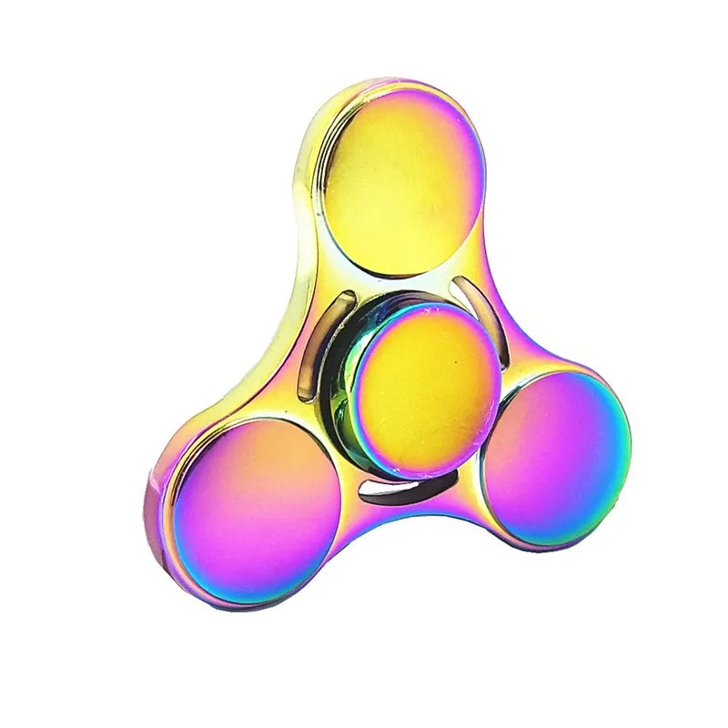 Рука Непоседа Spinner Игрушки EDC Непоседа Игрушки Красочные три листа пальцев гироскопа