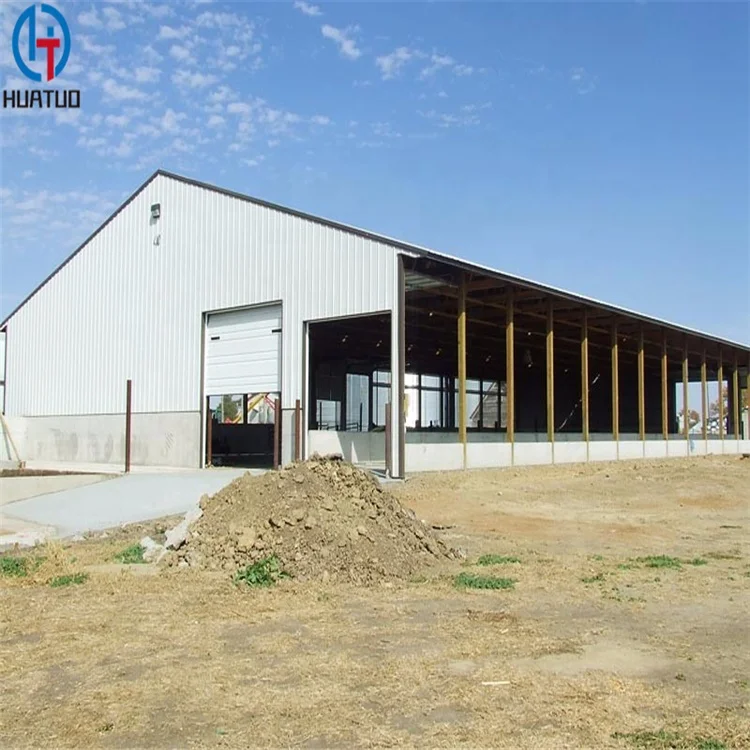 Free Design Drawing Steel Structural Poultry House Dairy Farm Shed for Chickens Shed