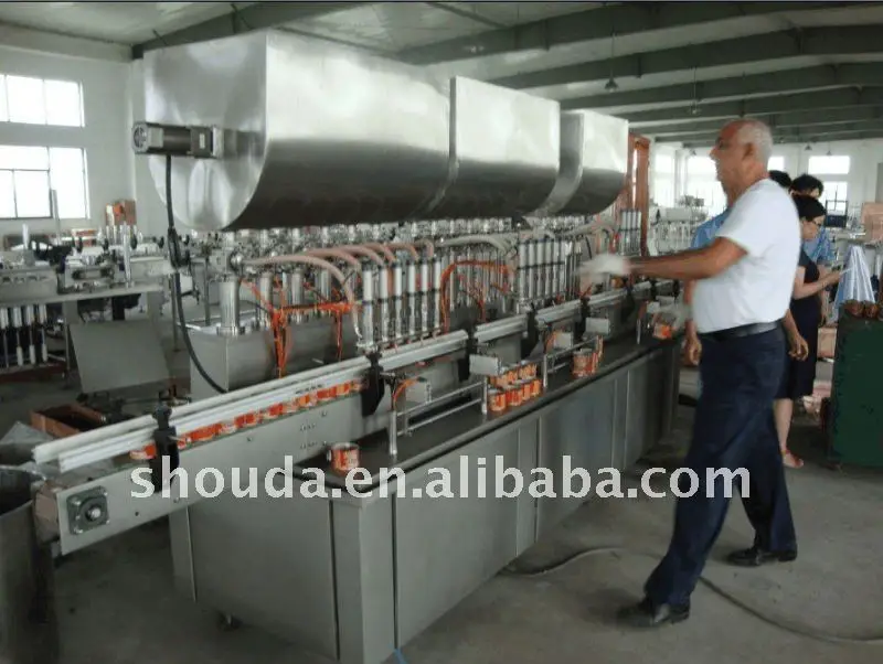 
Машина для розлива клубники, джема, соуса, Этикетировочная машина и производственная линия 