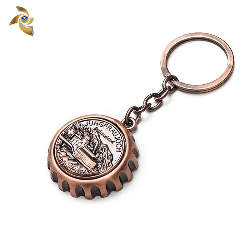 
Высококачественная металлическая открывалка для бутылок в форме крышки пива с логотипом на заказ 