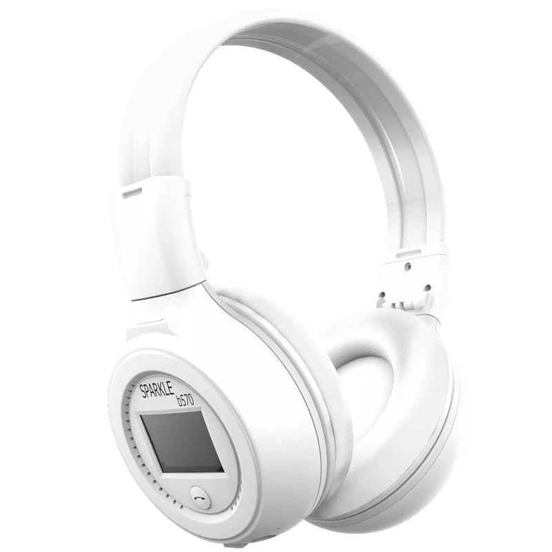 LCD Stylish Wireless Bluetooth Headset with TF Slot Stereo Over Ear Bluetooth Headphone Zealot B570