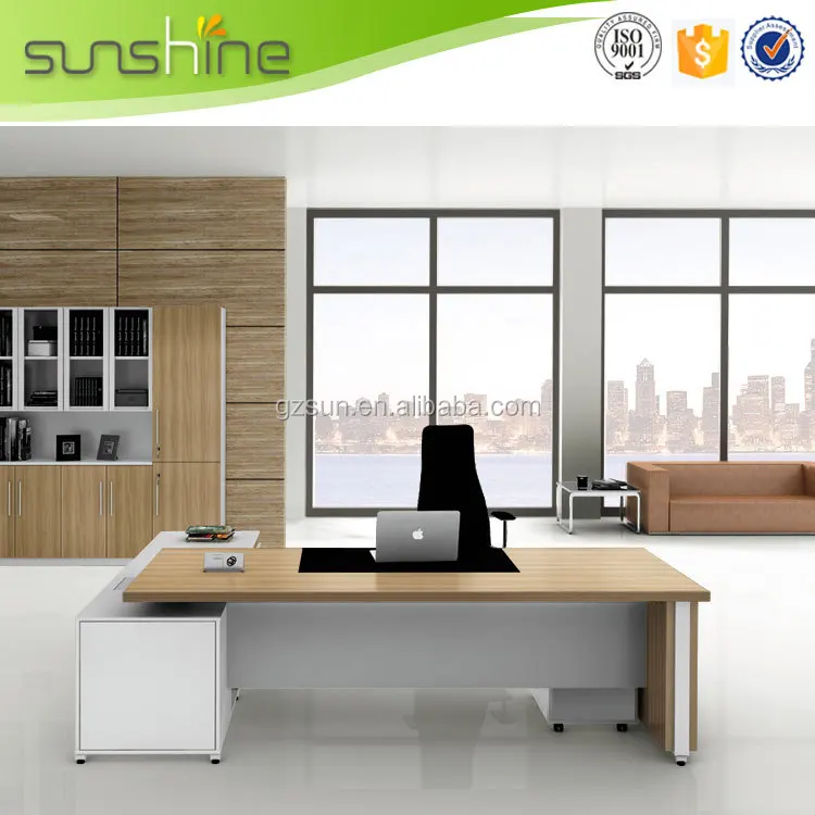 Sunshine Modern Office Furniture Factory Direct Prices Wooden Manager Executive Desk