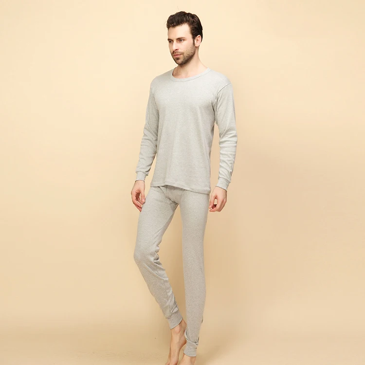 
Горячая Распродажа, теплая пижама из 100% хлопка с длинным рукавом, мужская хлопковая Пижама 