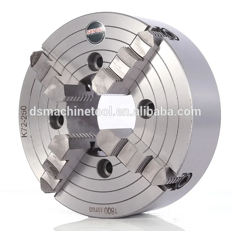 Lathe Chuck Independent Chuck K72 Series 4 Jaws Electric Steel 1 Set Carton or Wooden Case Plates Lathe 4 Chestnuts 200mm K72