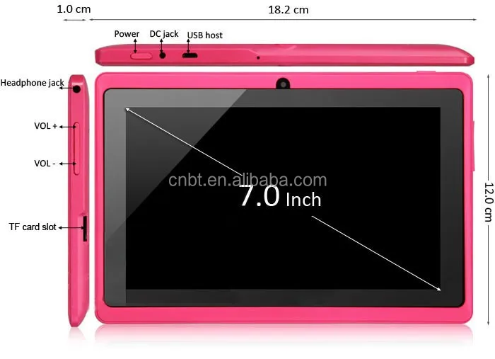 7インチ中国格安価格AndroidタブレットAllwinner A33