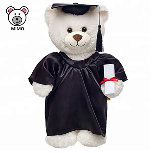 white graduation teddy bear