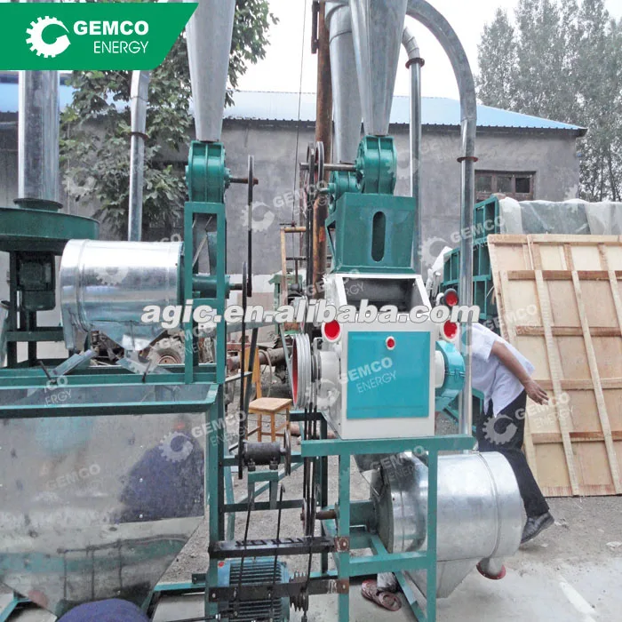Factory Price Small Scale Rice Maize Corn Wheat Flour Milling Grinding Equipment Mini Small Flour Mill Plant