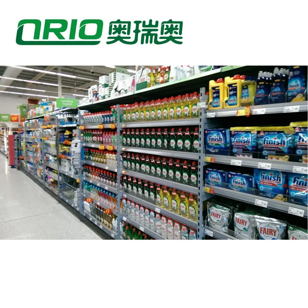 Intelligent Heavy Duty Double-Sided Gravity Roller Shelf System Sliding Supermarket Cooler Display for Products Pusher System