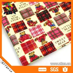 Лучшая цена 100% хлопчатобумажная холщовая ткань с принтом сделанная на