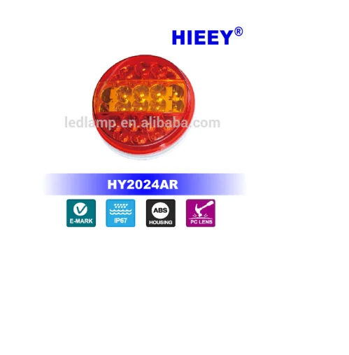 High Quality 4 Inch Round LED Trailer Tail Lights Circular Indicator Light Combination Tail Lamp
